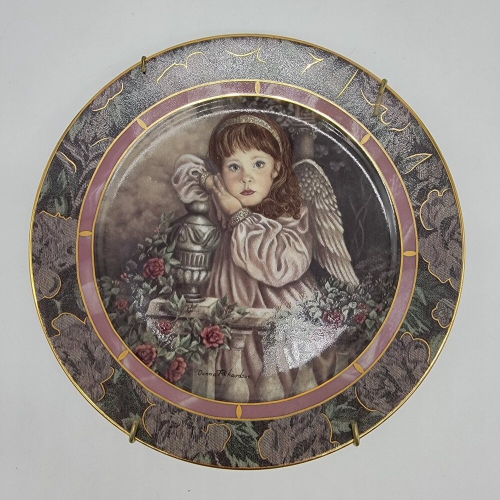 Hope Collector Plate ~ Gardens Of Innocence ~ Donna Richardson 1993 Angels